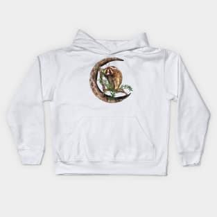 Javan slow loris Kids Hoodie